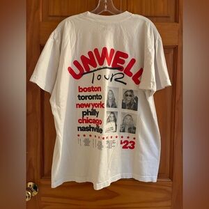 Unwell Tour 2023 Call Her Daddy Alex Cooper White Graphic T Shirt USA Made XL